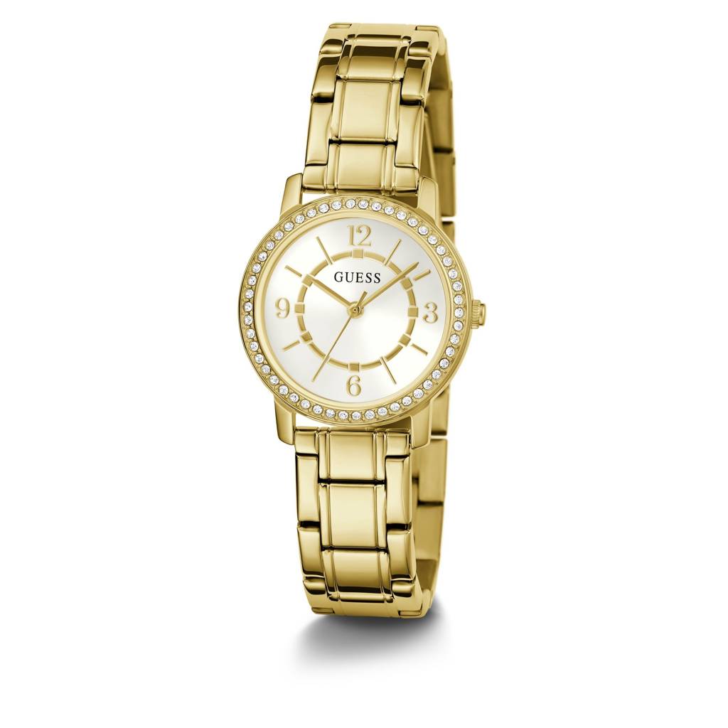Guess Round 28Mm White Dial Analog Women Watch - Gw0468L2 : GW0468L2