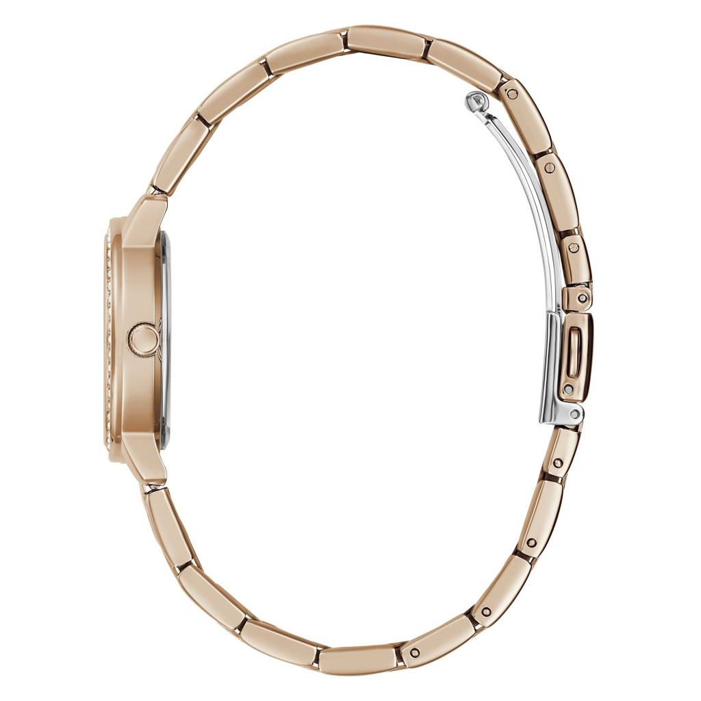 Guess Round 28Mm White Dial Analog Women Watch - Gw0468L3 : GW0468L3