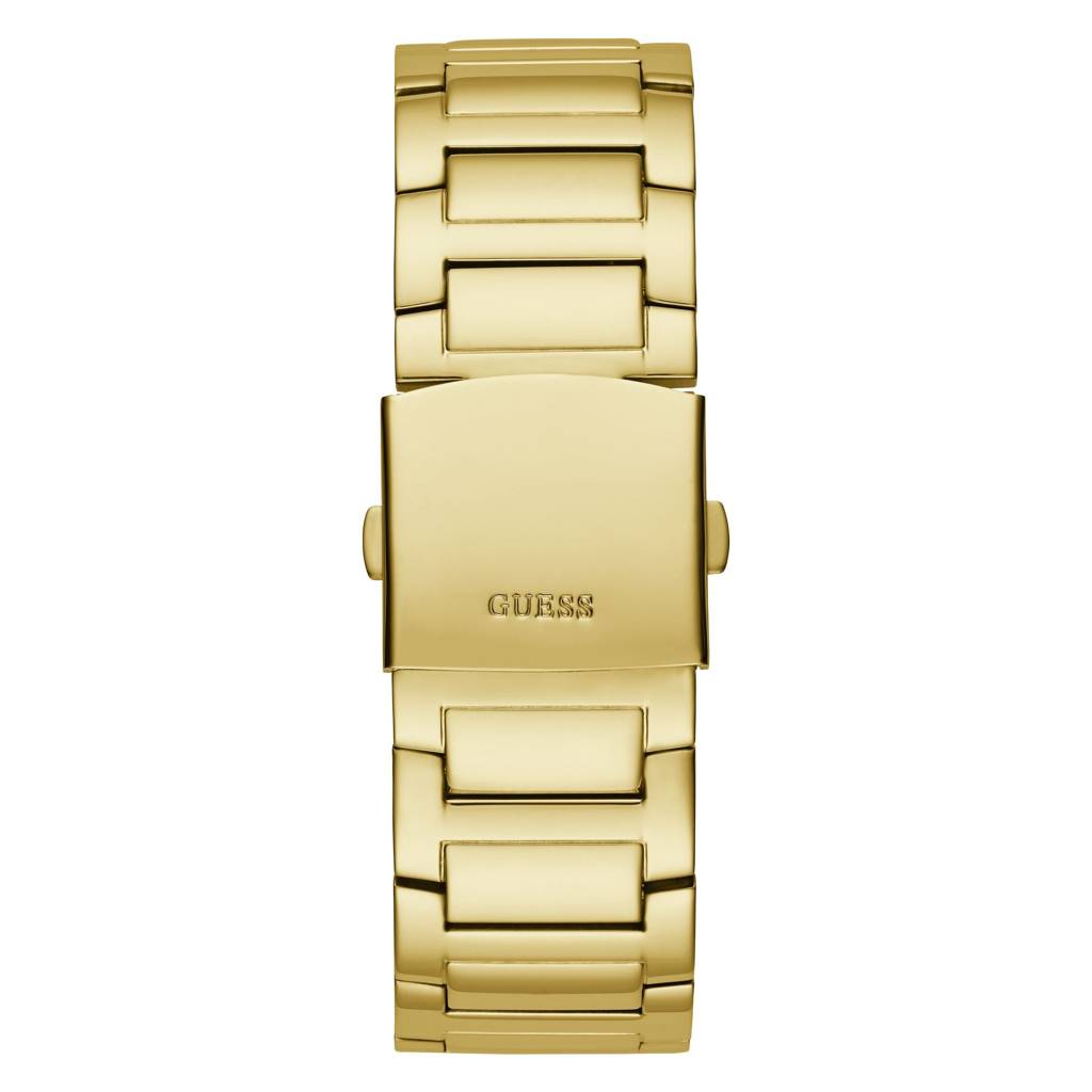 Guess Round 48Mm Champagne Dial Analog Men Watch - Gw0497G2 : GW0497G2