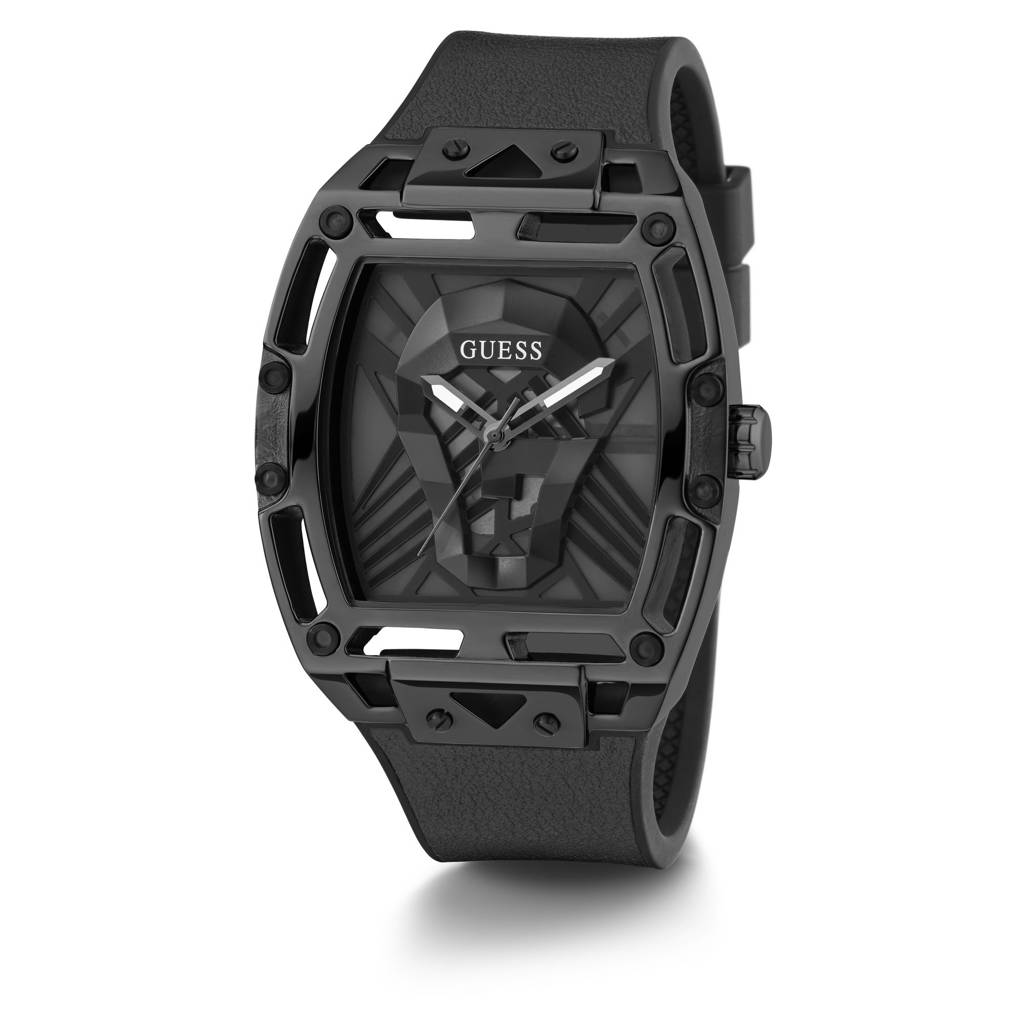 Guess Rectangle 44Mm Black Dial Analog Men Watch - Gw0500G2 : GW0500G2