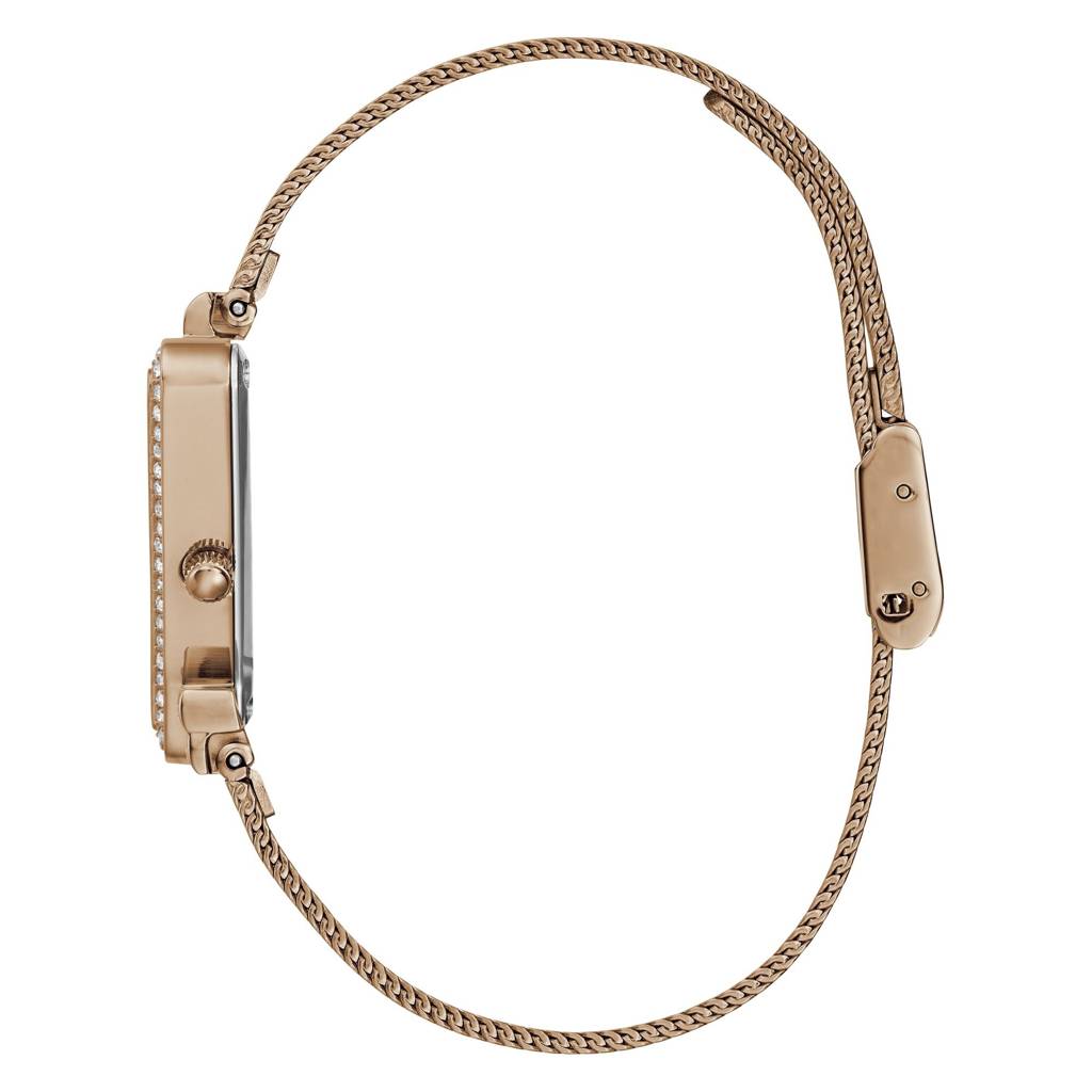 Guess Triangle 34Mm Rose Gold Dial Analog Women Watch - Gw0508L3 : GW0508L3