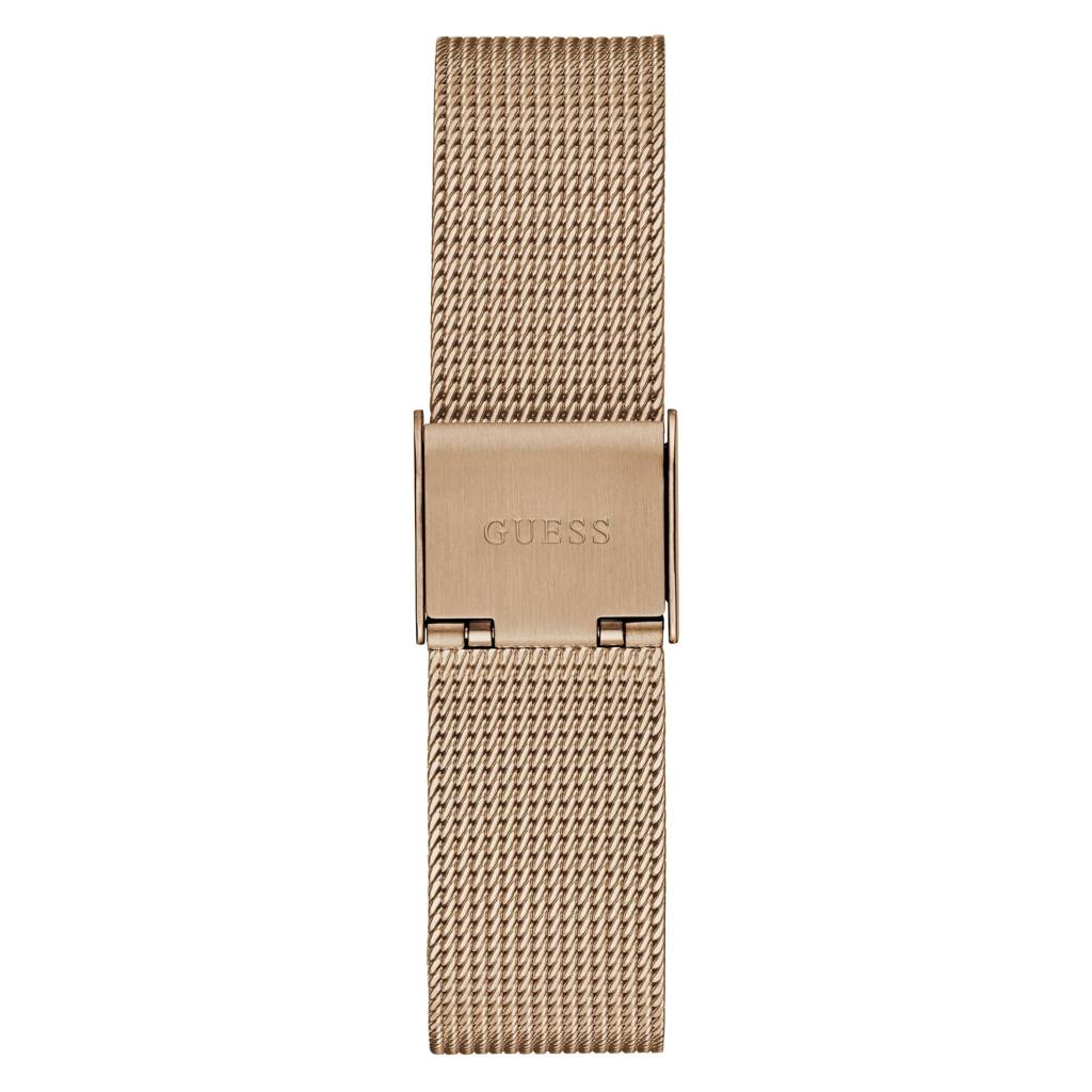 Guess Triangle 34Mm Rose Gold Dial Analog Women Watch - Gw0508L3 : GW0508L3