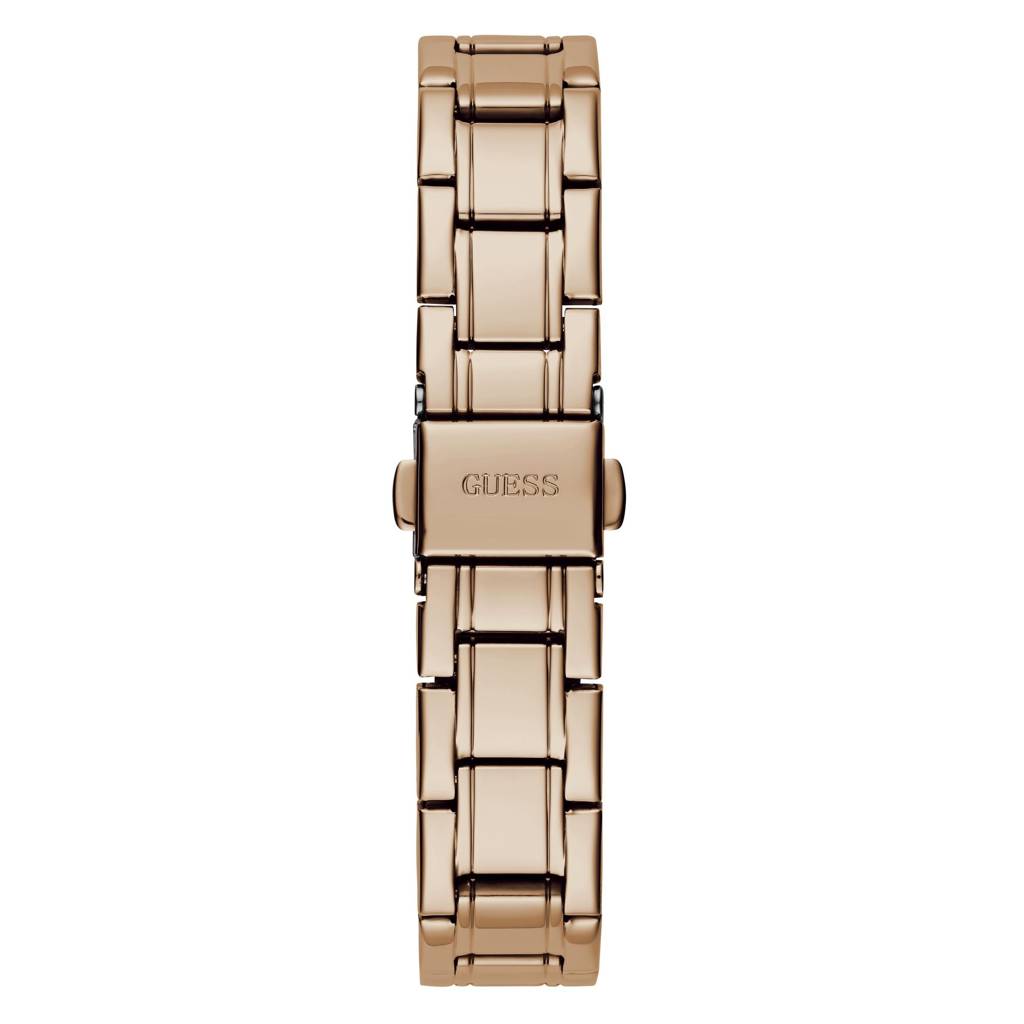 Guess Round 28Mm Rose Gold Dial Analog Women Watch - Gw0532L5 : GW0532L5