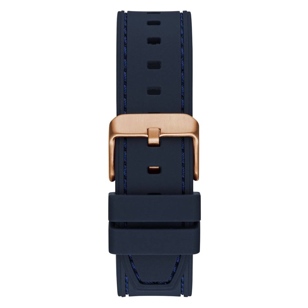 Guess Square 42Mm Navy Dial Analog Men Watch - Gw0571G2 : GW0571G2