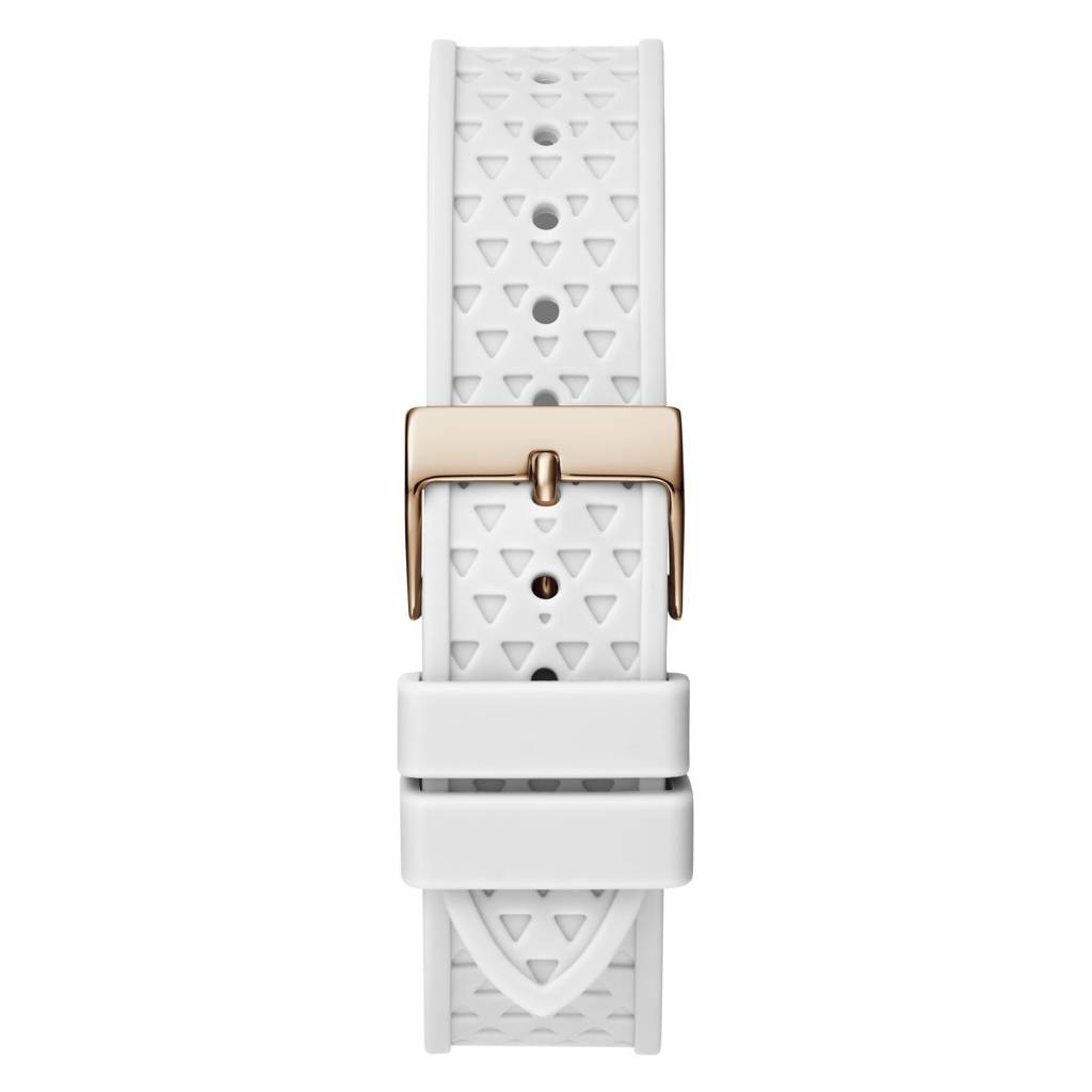 Guess Octagonal 39Mm White Dial Analog Women Watch - Gw0694L3 : GW0694L3