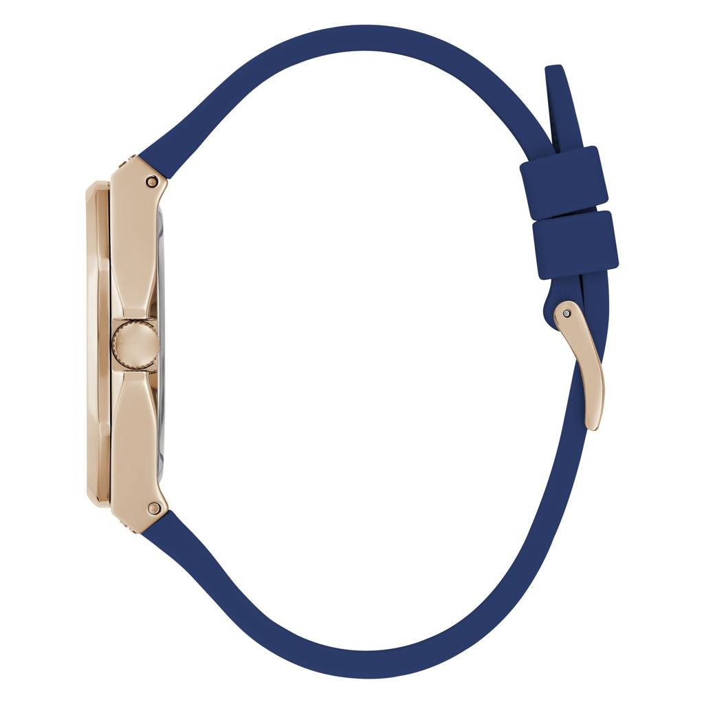 Guess Octagonal 39Mm Blue Dial Analog Women Watch - Gw0694L4 : GW0694L4