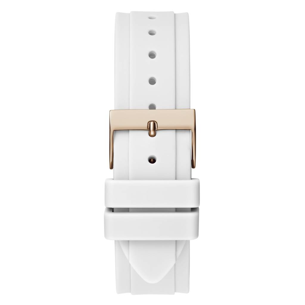 Guess Round 39Mm White Dial Analog Women Watch - Gw0695L3 : GW0695L3