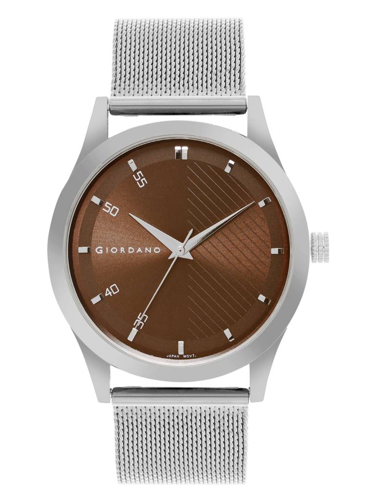 Analog Watch For Men Stylish Metal Strap, 3 Hands Mechanism With Water Resistant Wrist Watch : GZ-50110-33