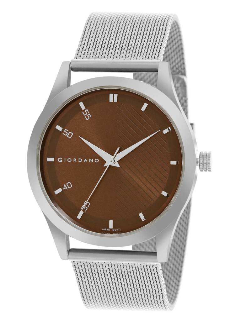 Analog Watch For Men Stylish Metal Strap, 3 Hands Mechanism With Water Resistant Wrist Watch : GZ-50110-33