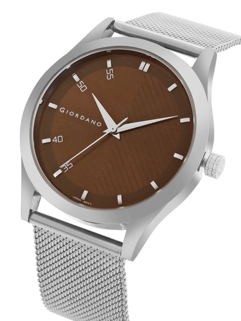 Analog Watch For Men Stylish Metal Strap, 3 Hands Mechanism With Water Resistant Wrist Watch : GZ-50110-33