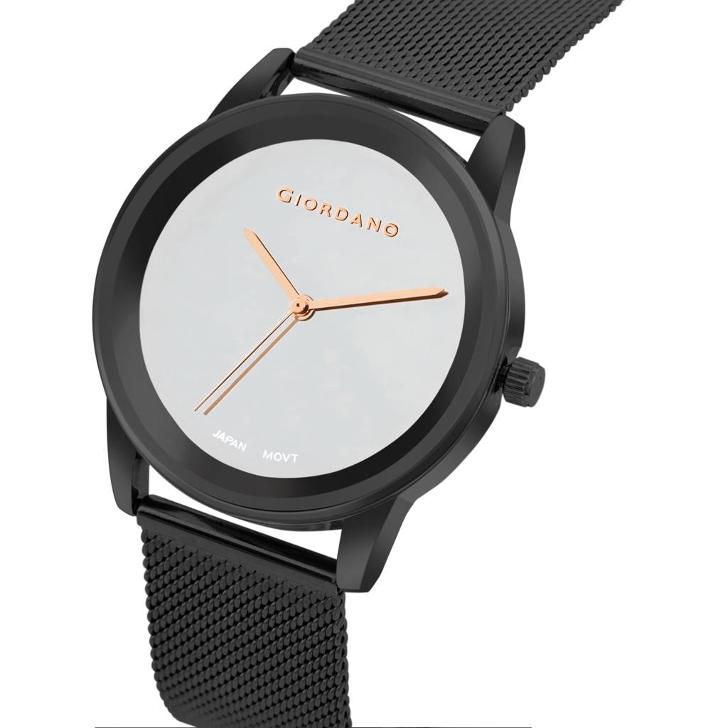 Giordano Aw22 Collection Analog Watch For Women Stylish Metal Strap| 3 Hands Mechanism With Water Resistant Wris : GZ-60026-33