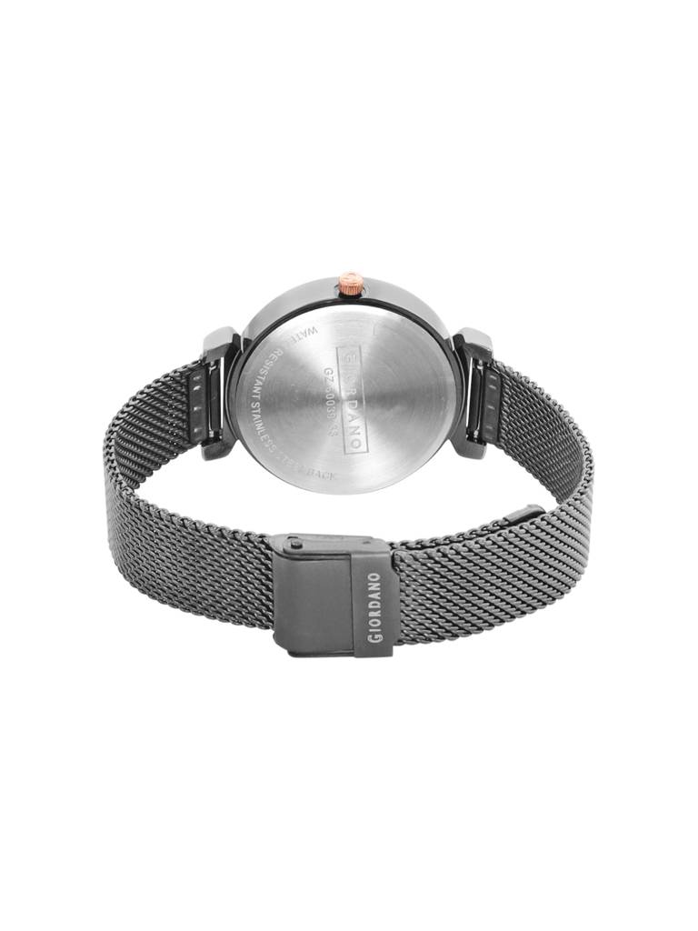 Giordano Analog Wrist Watch For Women Stylish Metal Strap With Water Resistant 3 Hand Mechanism For Girls & Ladi : GZ-60039-33