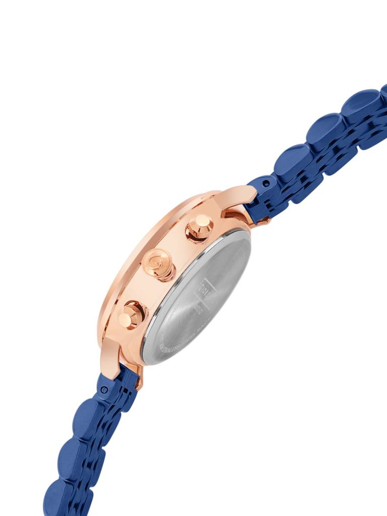 Giordano Analog Multifunction Watch For Women | Curved Glass, Stainless Steel Strap, Date Display And Roman Indi : GZ-60072-22