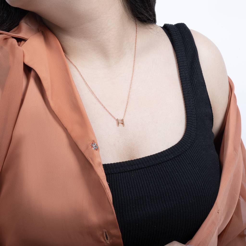 Harmony H Initial Necklace : CIN59