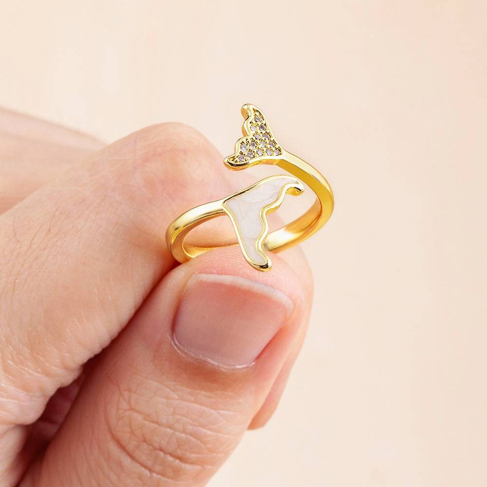 Astria Premium Butterfly Wing Ring With Cz – Minimal Adjustable Ring For Women & Girls : AST-RIN-0061