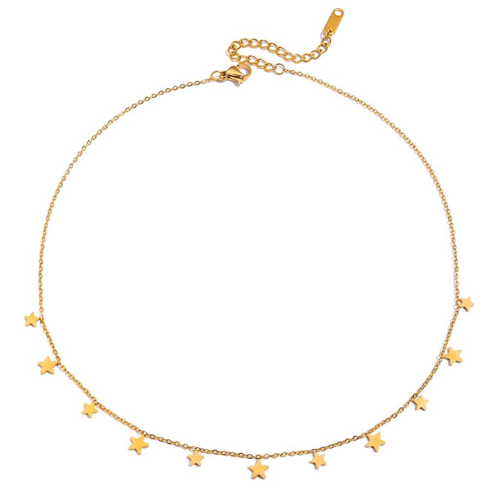 Gold Plated Daily Wear Tiny Star Necklace : JDN0204037