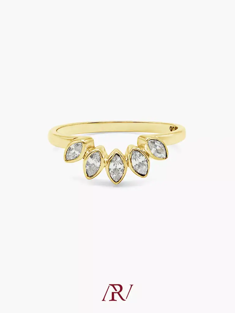 Half-Round Marquise Ring : ARV-RI-063