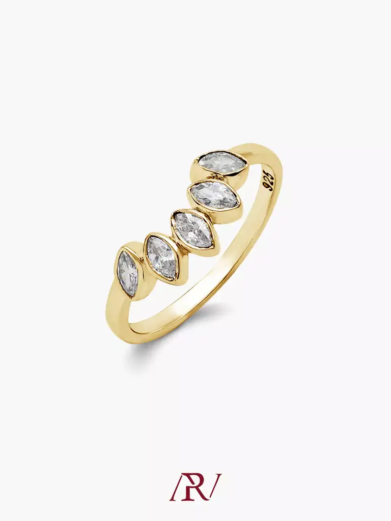 Half-Round Marquise Ring : ARV-RI-063