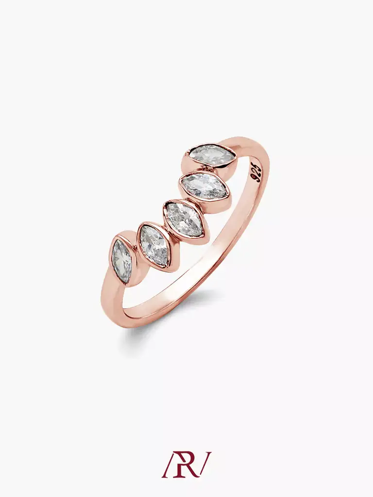 Half-Round Marquise Ring : ARV-RI-063