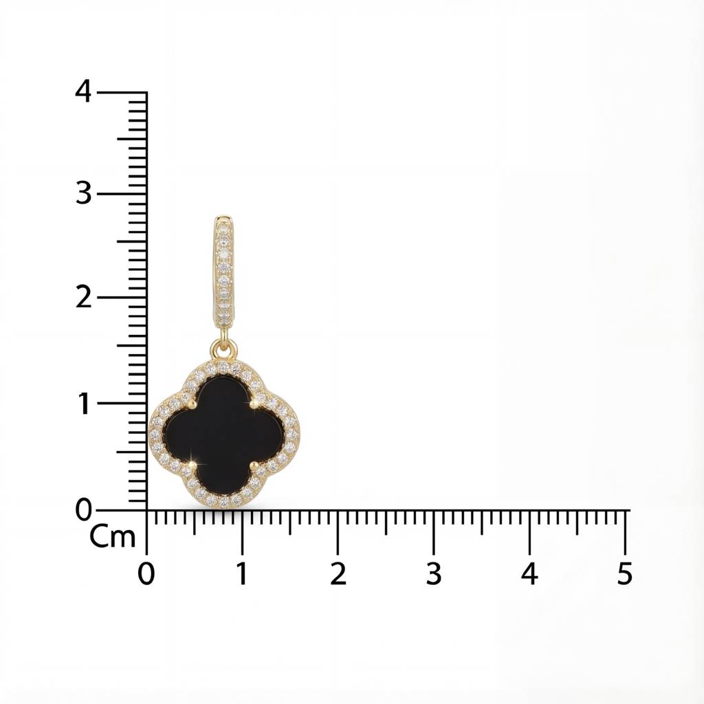 Korean Slate Clover Halo Drops : YUFSER299