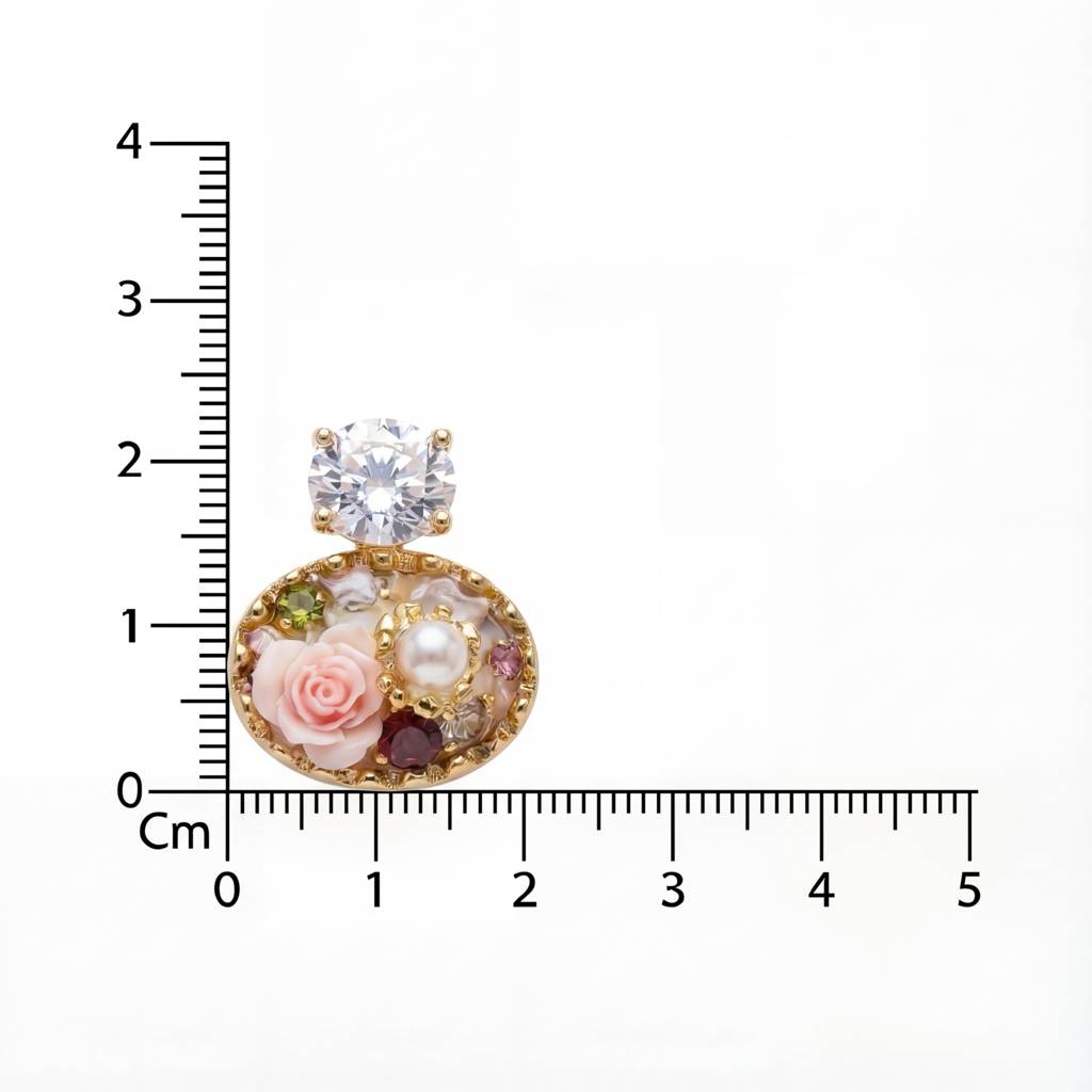 Korean The Victorian Rose Studs : YUFSER306