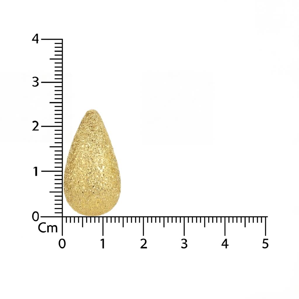 Korean Frost Teardrop Stud Earrings : YUFSER008-YG