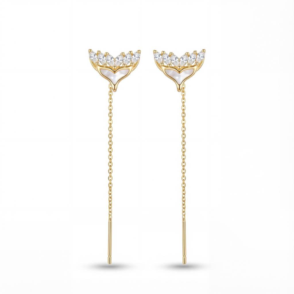 Mermaid Tail Threader Earrings : YUFSER323