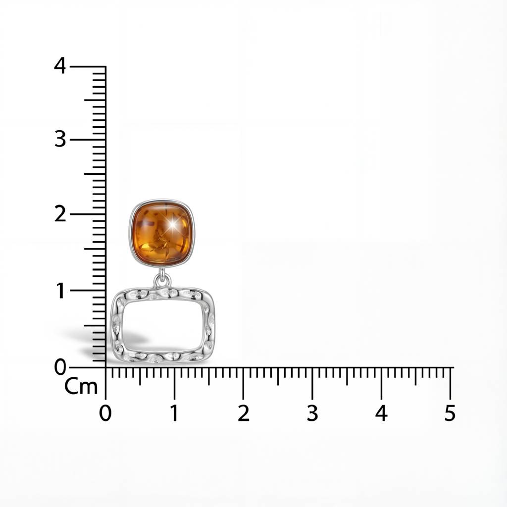 Korean Modern Amber Resin Geometric Drops : YUFSER332