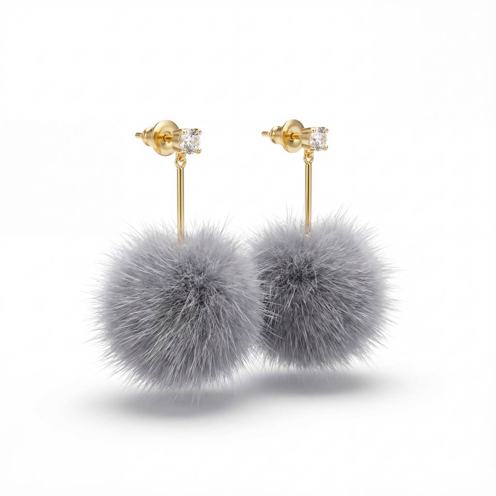 Korean Cloud Drop Earrings : YUFSER338