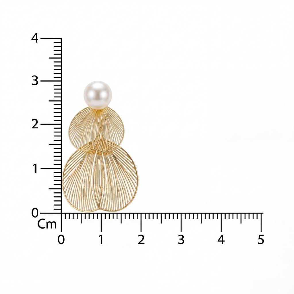 Korean Golden Shore Filigree Drops : YUFSER357