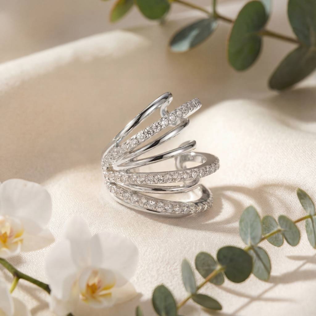 Korean Quintet Multi-Layer Ear Cuff : YUFSER016-SL