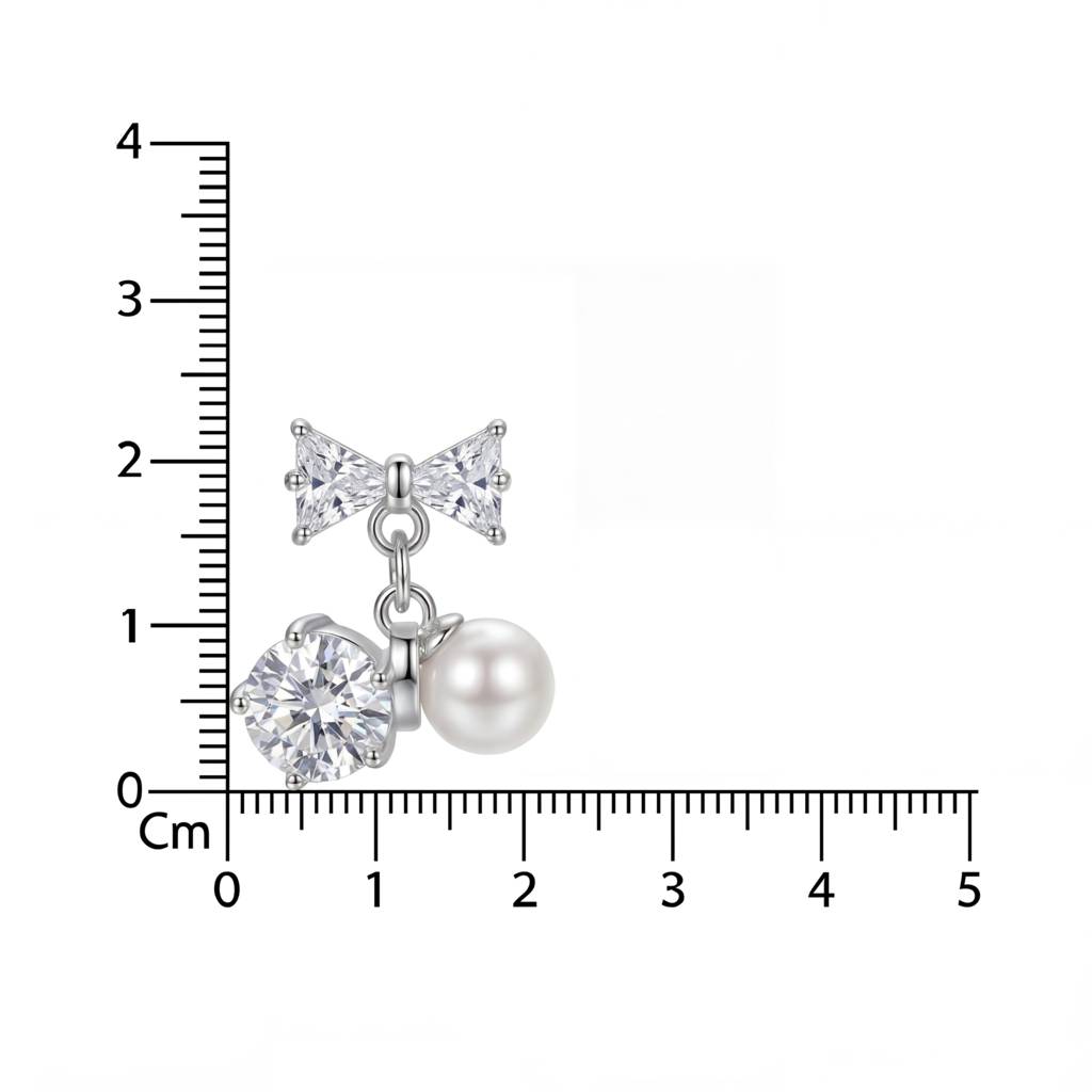 Korean  Blossom Bows Clip On Earrings : YUFSER337