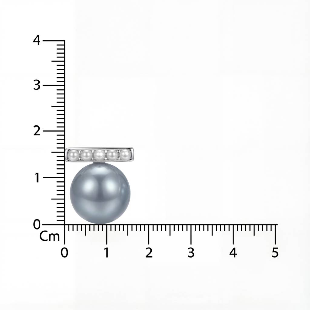 Korean Aurora Pearl Bar Studs : YUFSER356