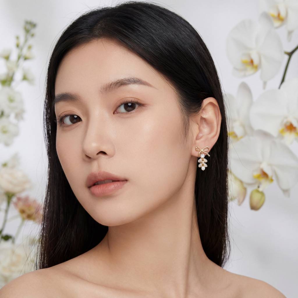 Korean Enchanted Garden Shell & Crystal Bows : YUFSER365