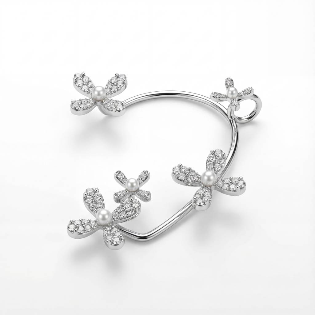 Korean Flora & Dewdrop Pearl Garden Wrap : YUFSER374