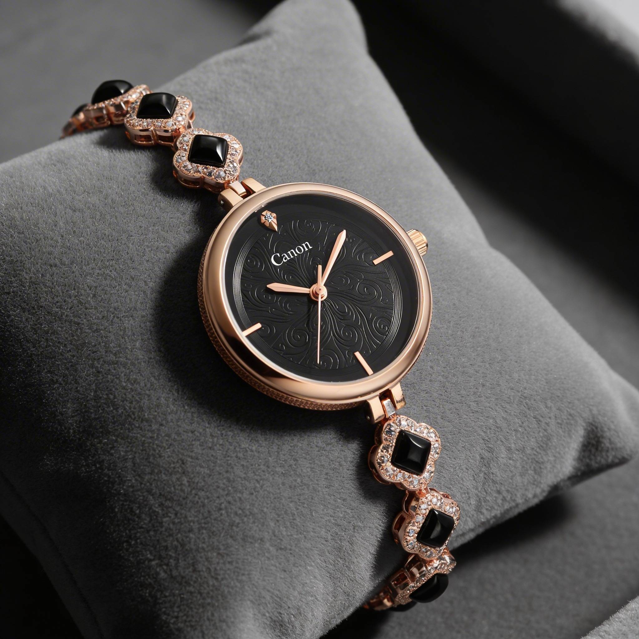 Serenite Dial Watch For Women With Crystal Halo Bracelet : CN-495