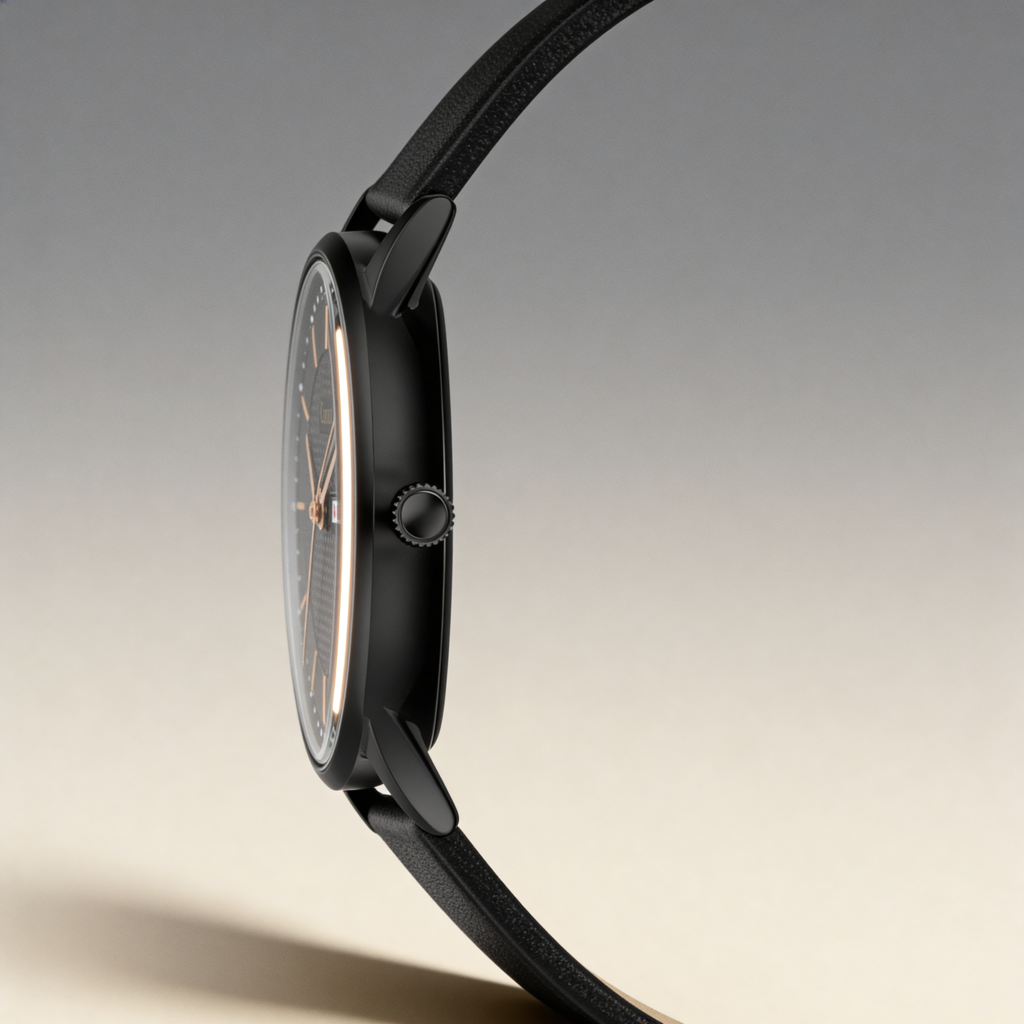 Canon Quartz All Black Watch For Men Cn-428 : CN-428