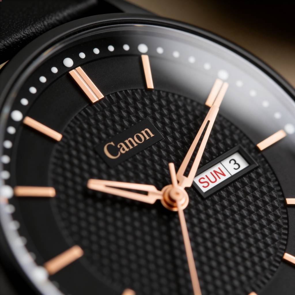 Canon Quartz All Black Watch For Men Cn-428 : CN-428