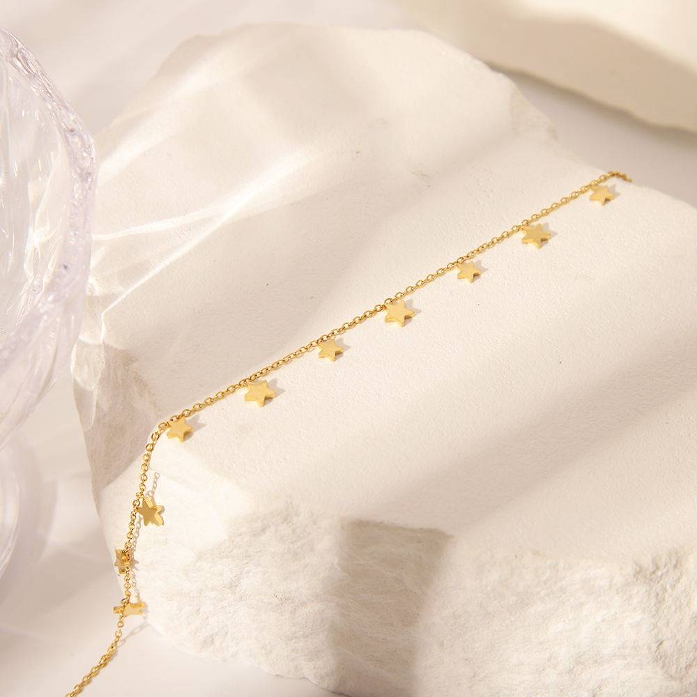 Gold Plated Daily Wear Tiny Star Necklace : JDN0204037