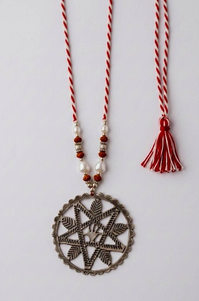 Star Compass Mandala Pendant Necklace : HM025