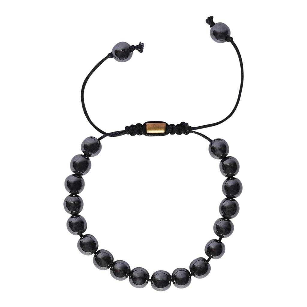 Real Hematite Healing Gemstone Bracelet : HEMATITE-BRACELET