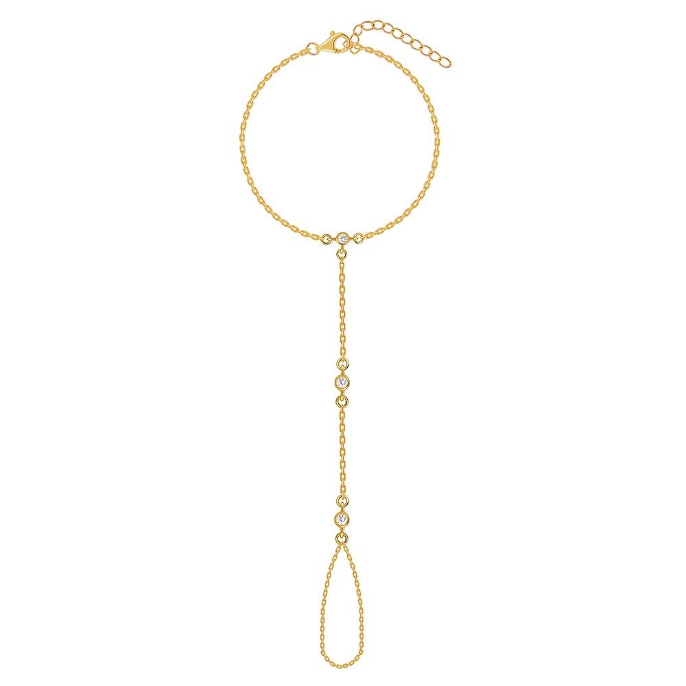Golden Glow Anchor Hathphool|Gifts For Women And Girls | With Certificate Of Authenticity And 925 Stamp | 6 Months War : HP011