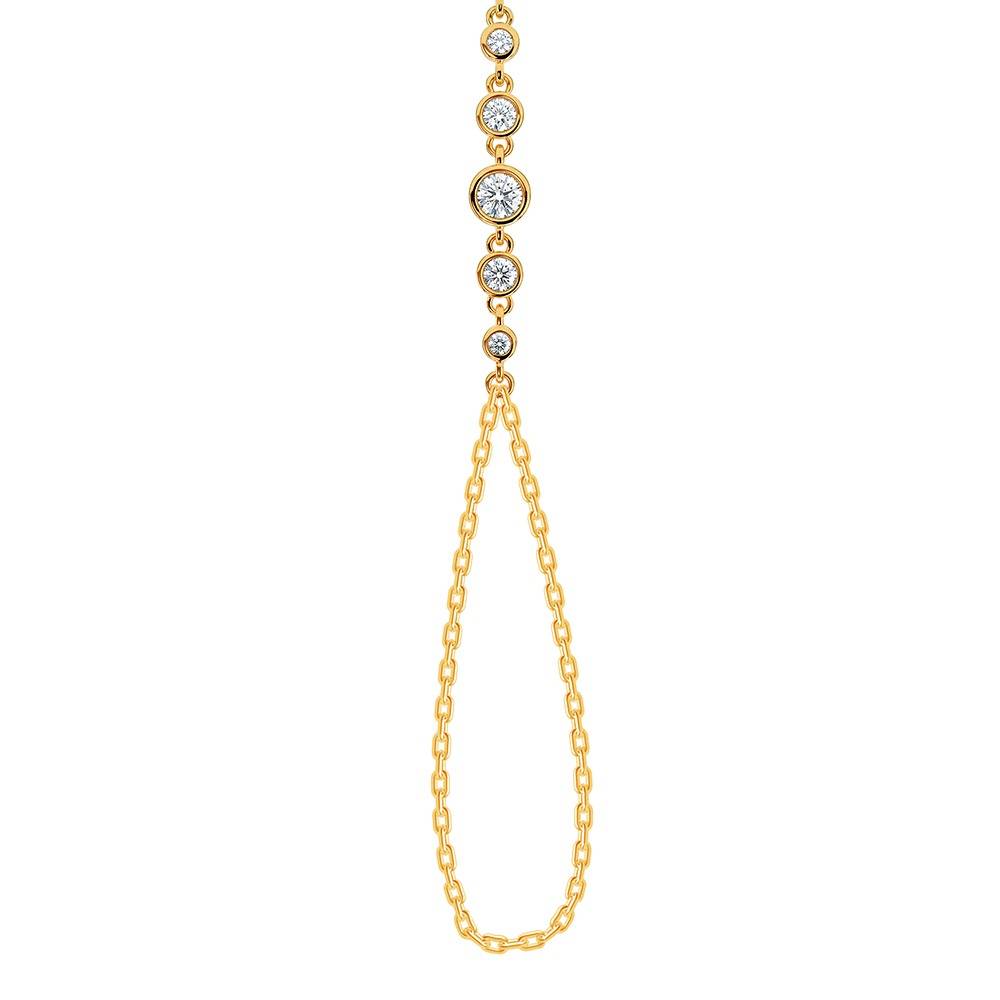 Golden Triple Orbit Hathphool|Gifts For Women And Girls | With Certificate Of Authenticity And 925 Stamp | 6 Months Wa : HP015