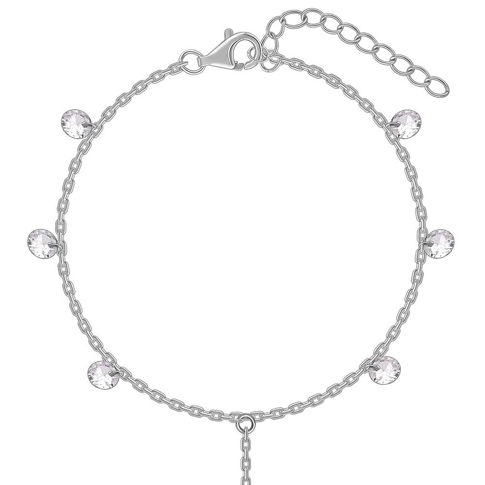Crystal Trail Hathphool|Gifts For Women And Girls | With Certificate Of Authenticity And 925 Stamp | 6 Months Warranty : HP017