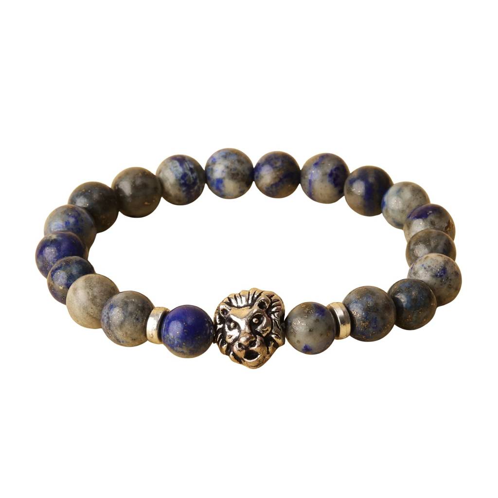 Wisdom Lapis Lazuli Natural Stone Panther Bracelet : BD-203