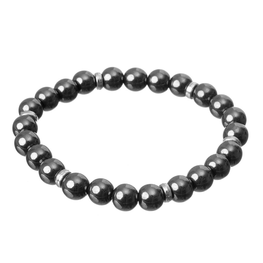 Calming & Grounding Hematite Natural Stone Bracelet : BD-110