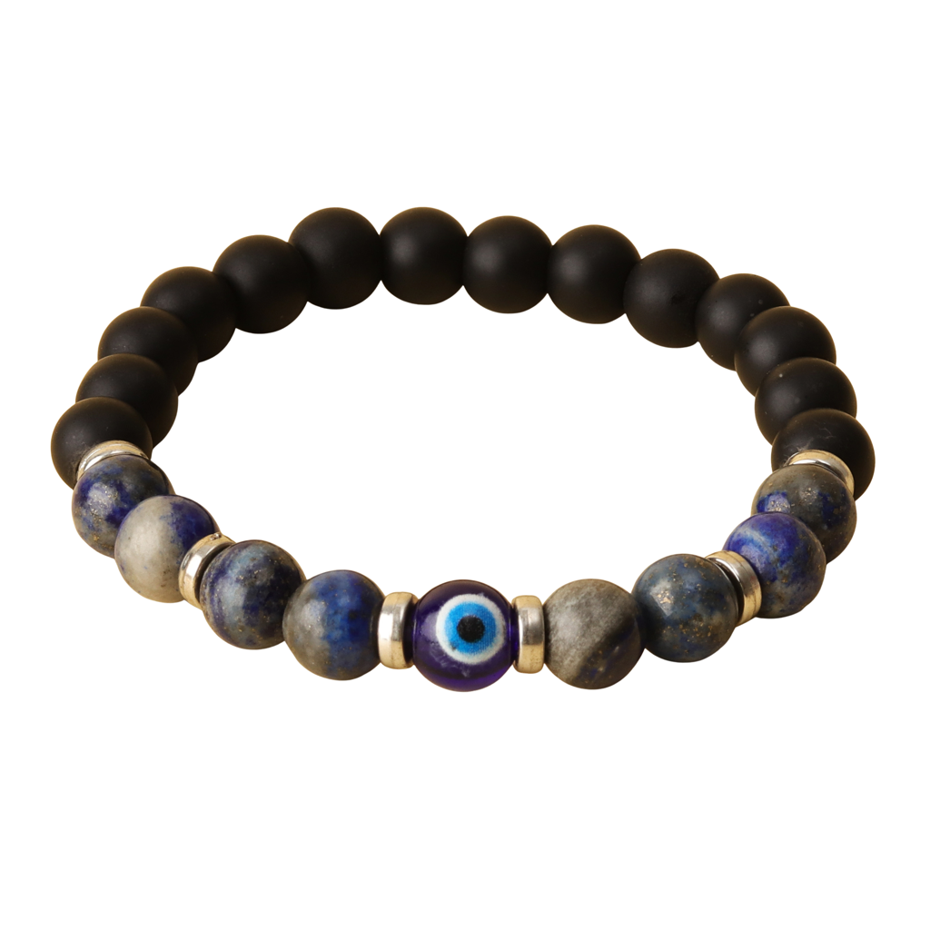 Lapis Lazuli Evil Eye Natural Stone Bracelet : BD-142