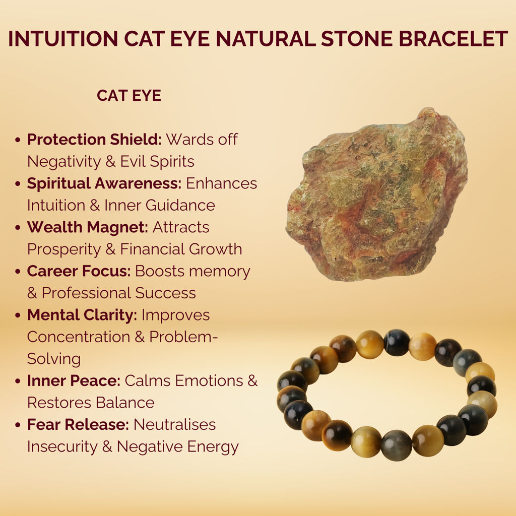 Intuition Cat Eye Natural Stone Bracelet : BD-211