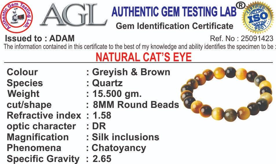 Intuition Cat Eye Natural Stone Bracelet : BD-211