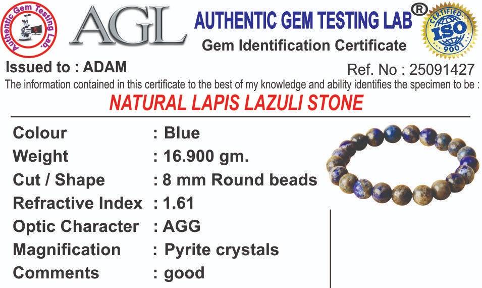 Lapis Lazuli Natural Stone Bracelet : BD-195